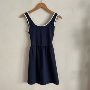 Francesca's Collections Navy and White Mini Dress